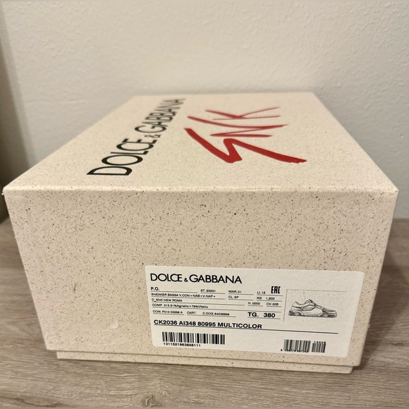 Dolce & Gabbana. Roma sneakers. Size-38. Country of origin: Italy. Multicolor, - Picture 4 of 16